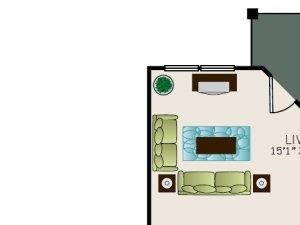 One bedroom one bath,A4 floor plan, 867 square feet. One bedroom one bath, kitchen, kitchen pantry, living room, dining room, laundry room, one closet, A4 floor plan, 867 square feet.