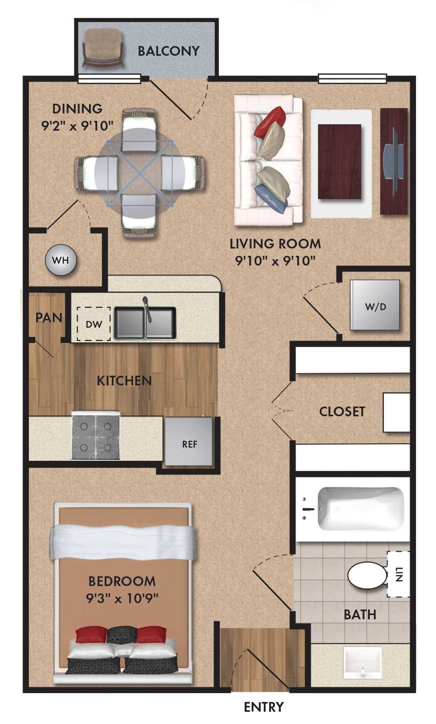 E1 Bluff Floor Plan 1