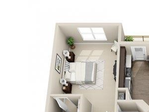 The Elizabeth Floor Plan The Elizabeth Floor Plan at Elizabeth Square Apartments in Charlotte, NC