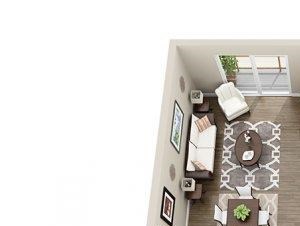 The Lamar Floor Plan The Lamar Floor Plan at Elizabeth Square Apartments in Charlotte, NC