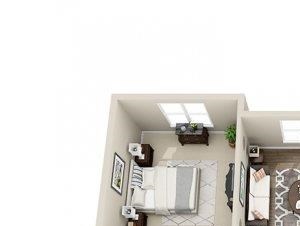The Linden Floor Plan The Linden Floor Plan at Elizabeth Square Apartments in Charlotte, NC