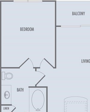 A1 Floor Plan A1 Floor Plan at Domain at CityCentre Apartments in Houston, Texas