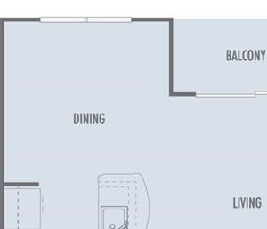 A4 Floor Plan A4 Floor Plan at Domain at CityCentre Apartments in Houston, Texas