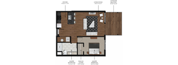1 Bedroom 1 Bath Style A