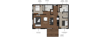 2 Bedroom 2 Bath Style E