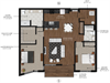 2 Bedroom 2 Bath Style H