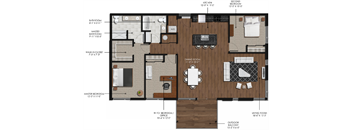 3 Bedroom 2 Bath Style J
