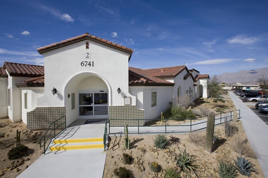 a building with a sign on the front of it