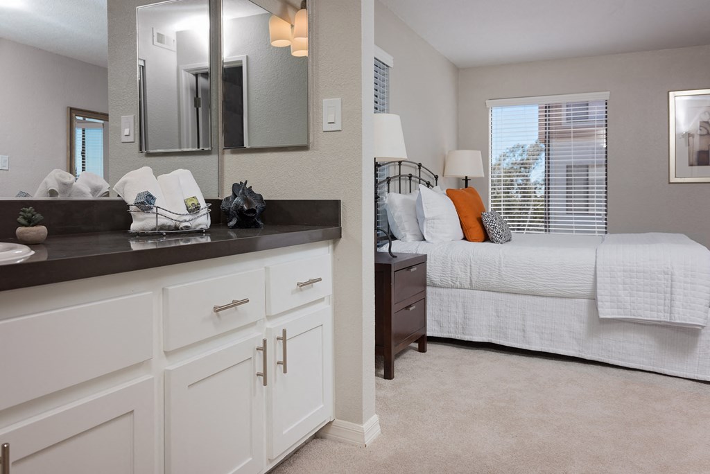 Bathroom and bedroom