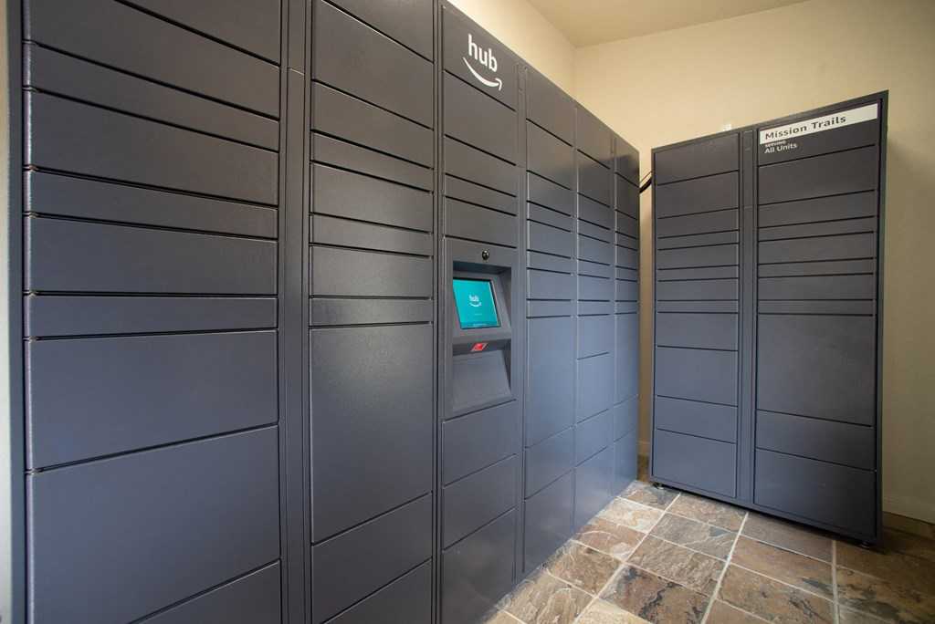 Indoor package lockers