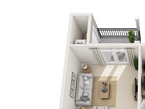 Atlanta 1 Bedroom 1 Bath Floor Plan Atlanta 1 Bedroom 1 Bath Floor Plan at Abberly at Southpoint Apartment Homes by HHHunt, Fredericksburg