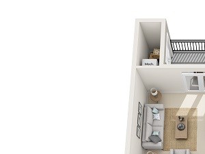 Columbia 1 Bedroom 1 Bath Floor Plan Columbia 1 Bedroom 1 Bath Floor Plan at Abberly at Southpoint Apartment Homes by HHHunt, Fredericksburg, VA