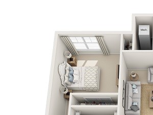 Richmond 2 Bedroom 2 Bath Floor Plan Richmond 2 Bedroom 2 Bath Floor Plan at Abberly at Southpoint Apartment Homes by HHHunt, Fredericksburg, 22407