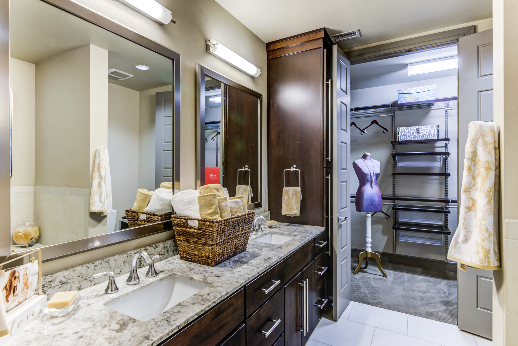 Model Bathroom and Closet