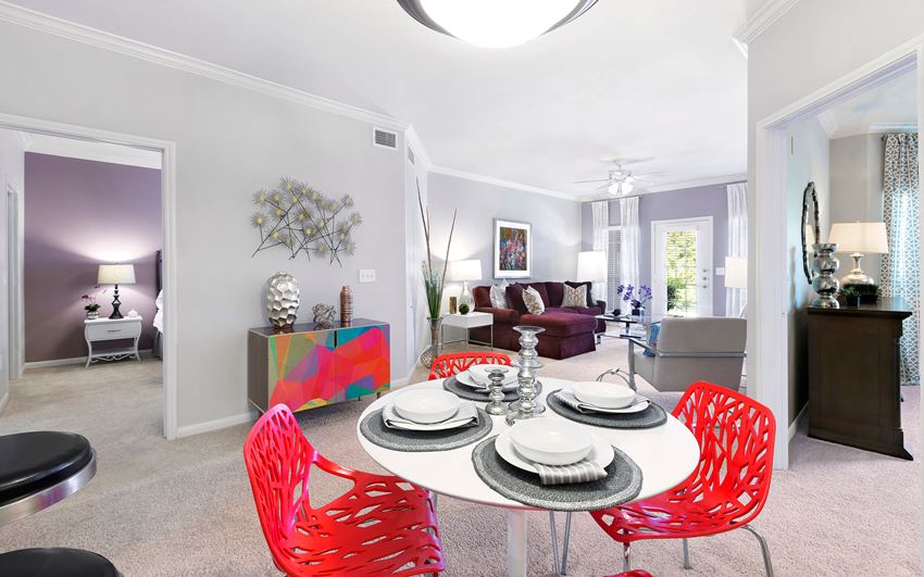 Model Dining and Living Area