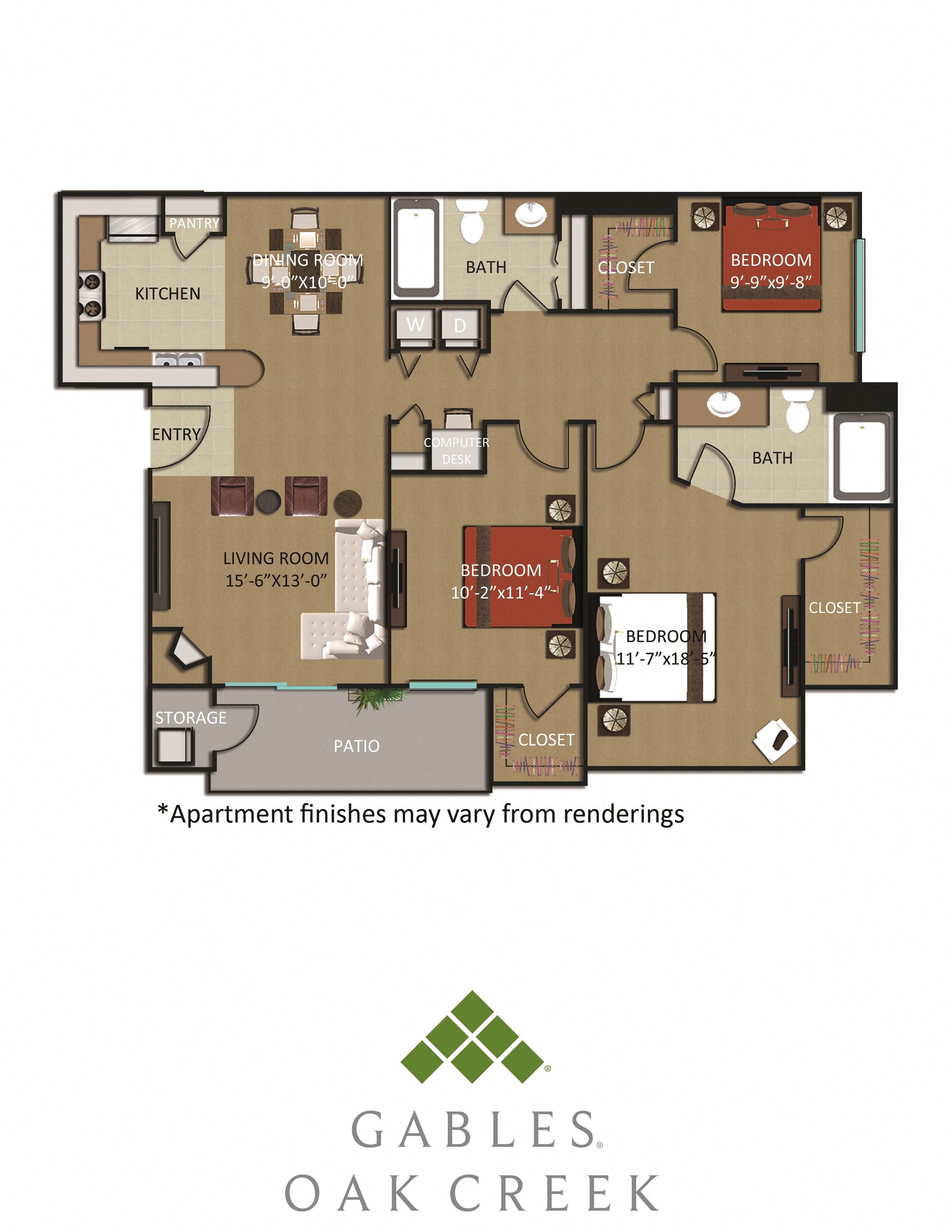 Engelmann Floorplan Gables Oak Creek