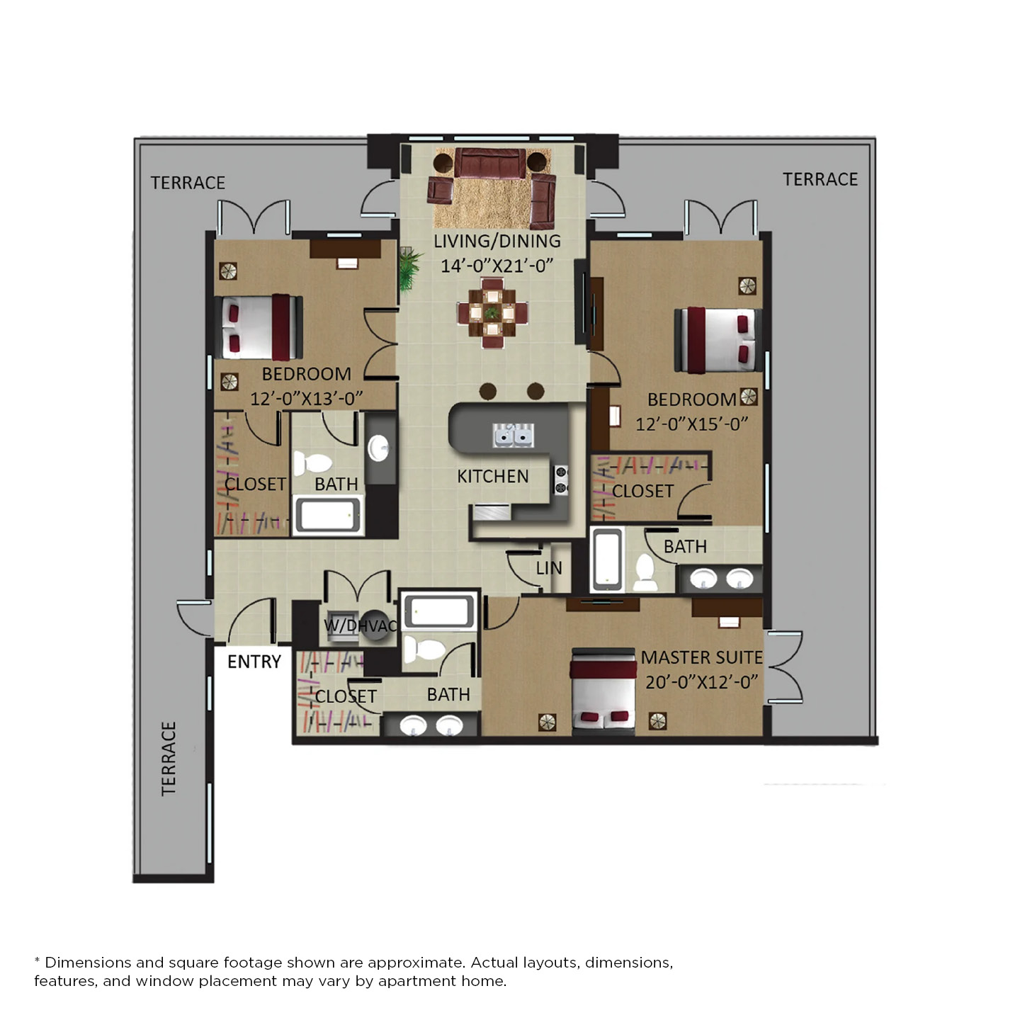 Palm Tower 3/3 Penthouse