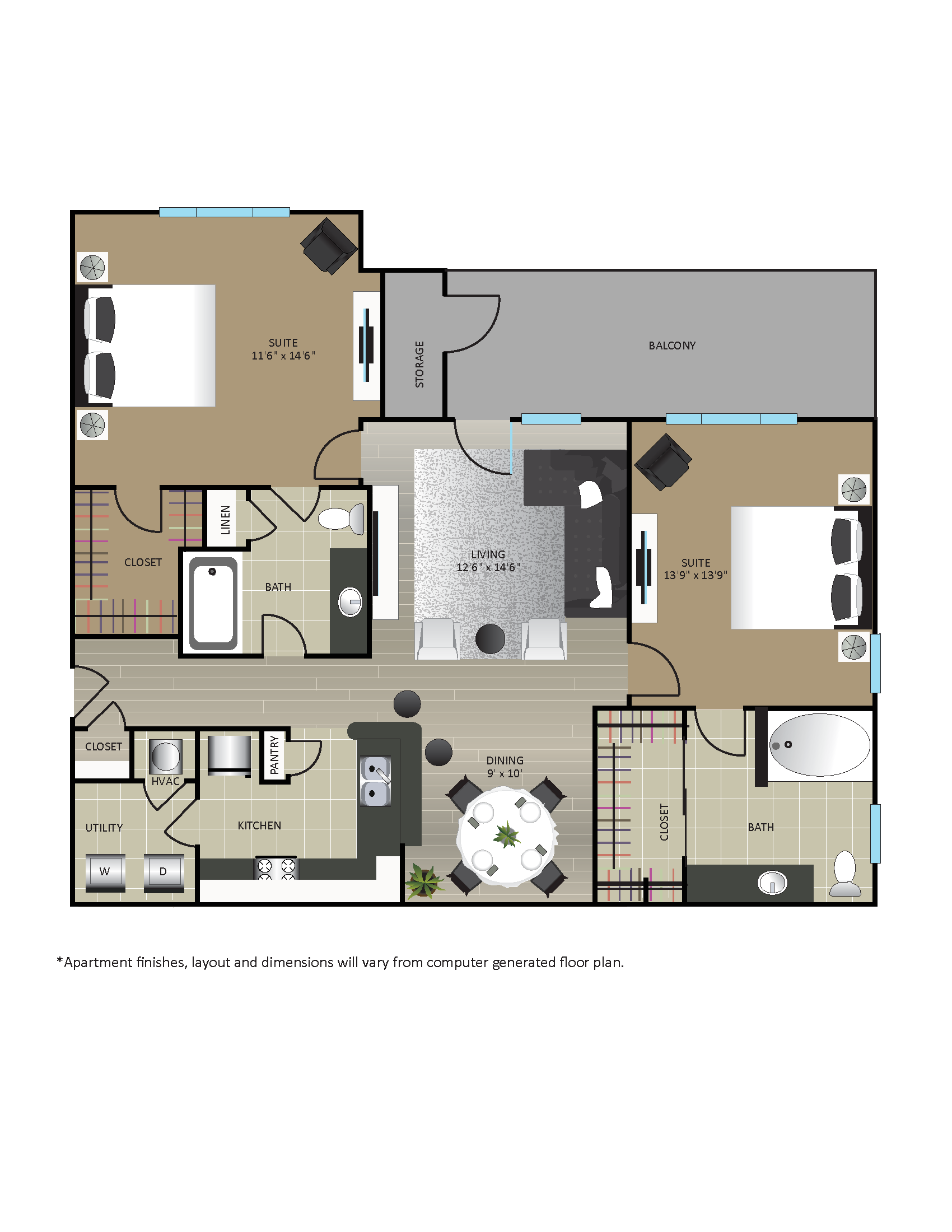 B1R Floorplan Gables Sugarloaf