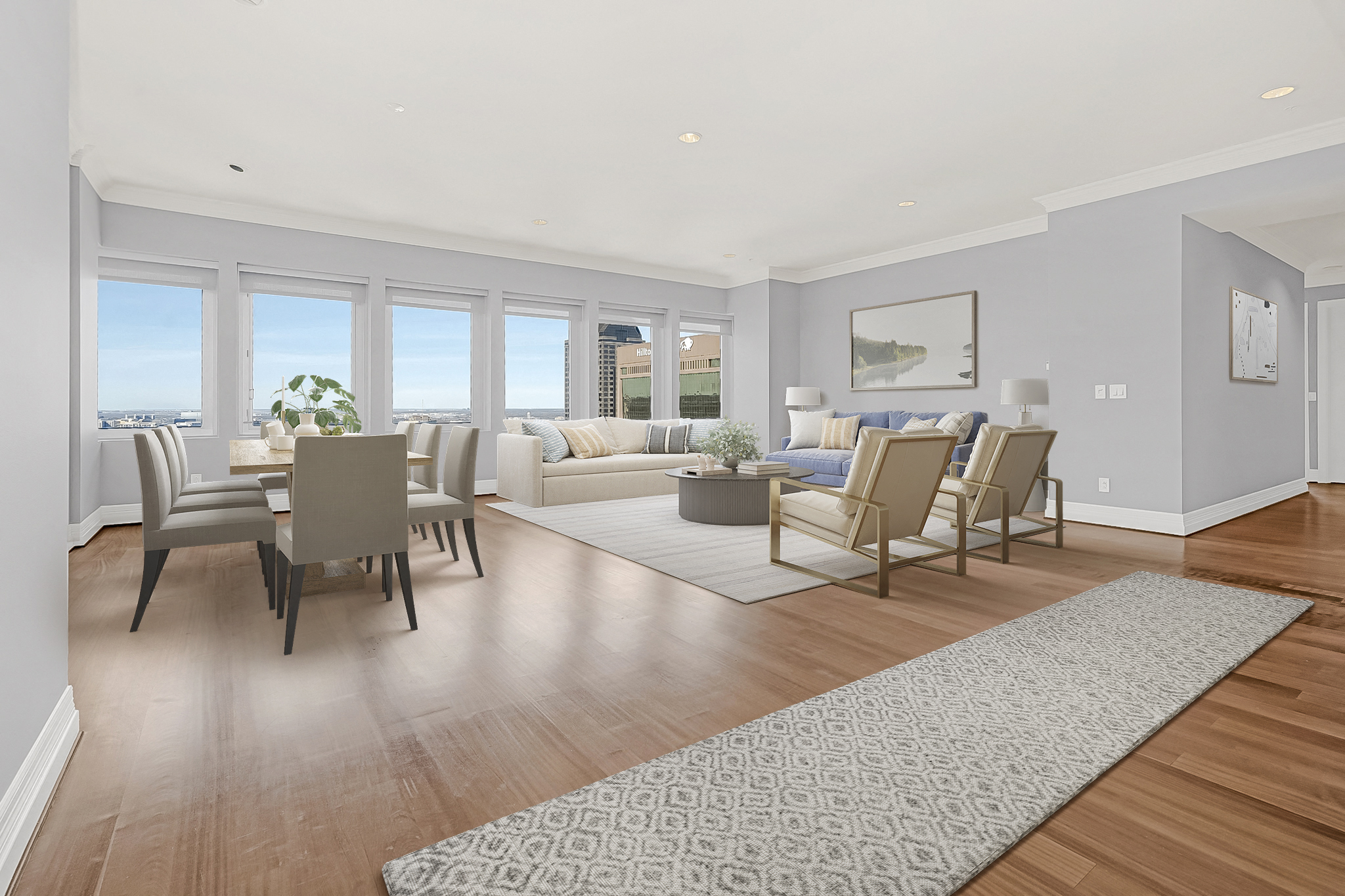 penthouse living room