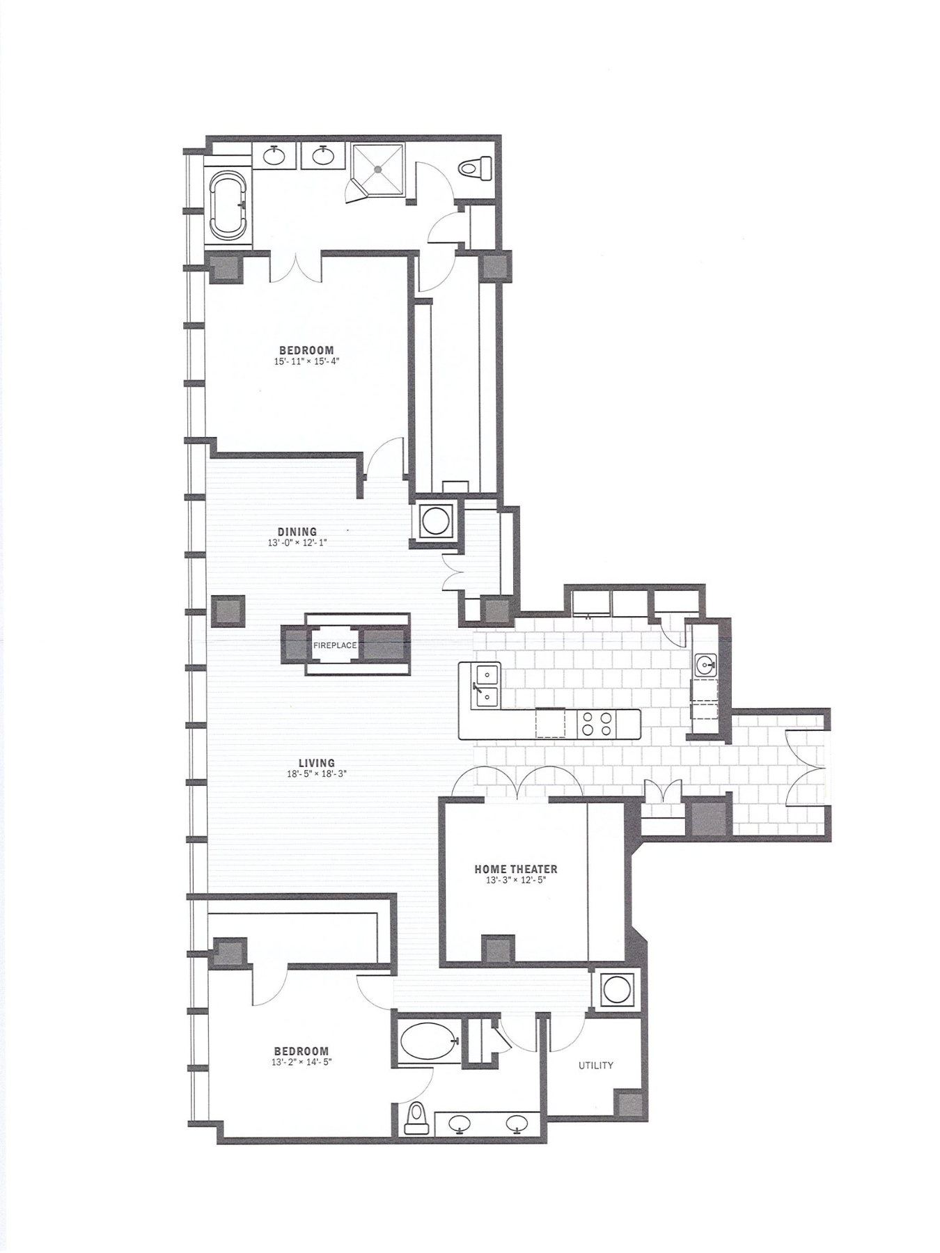PH1 Floorplan Gables Republic Tower
