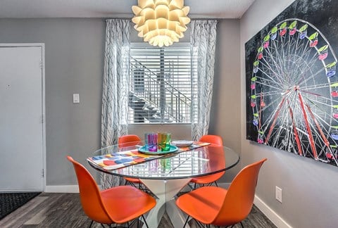 Dining Room at The Neon Apartments, Las Vegas