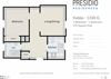 1 bed, 1 ba - G Floorplan