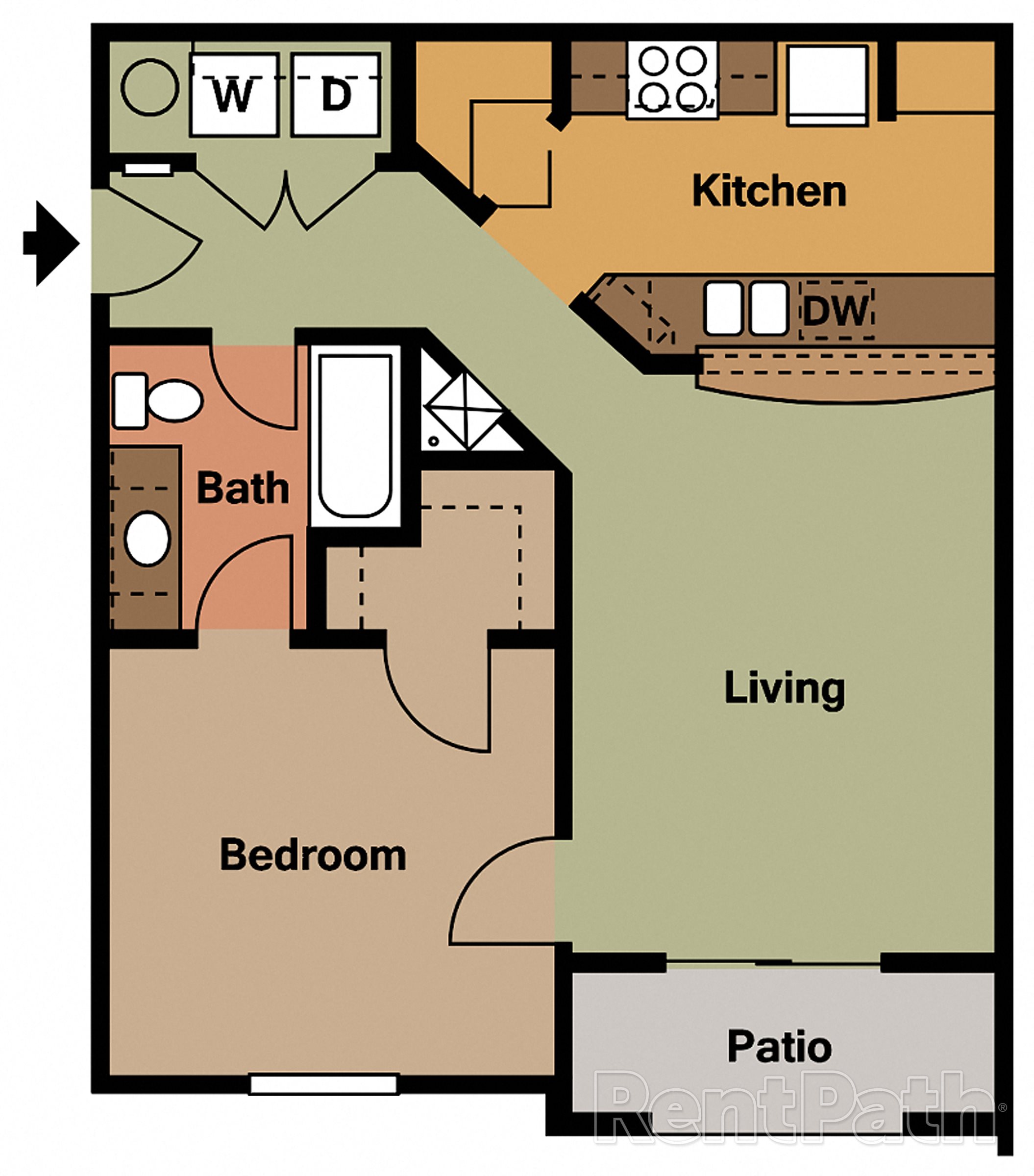 Amelia (1 bdrm / 1 bath)