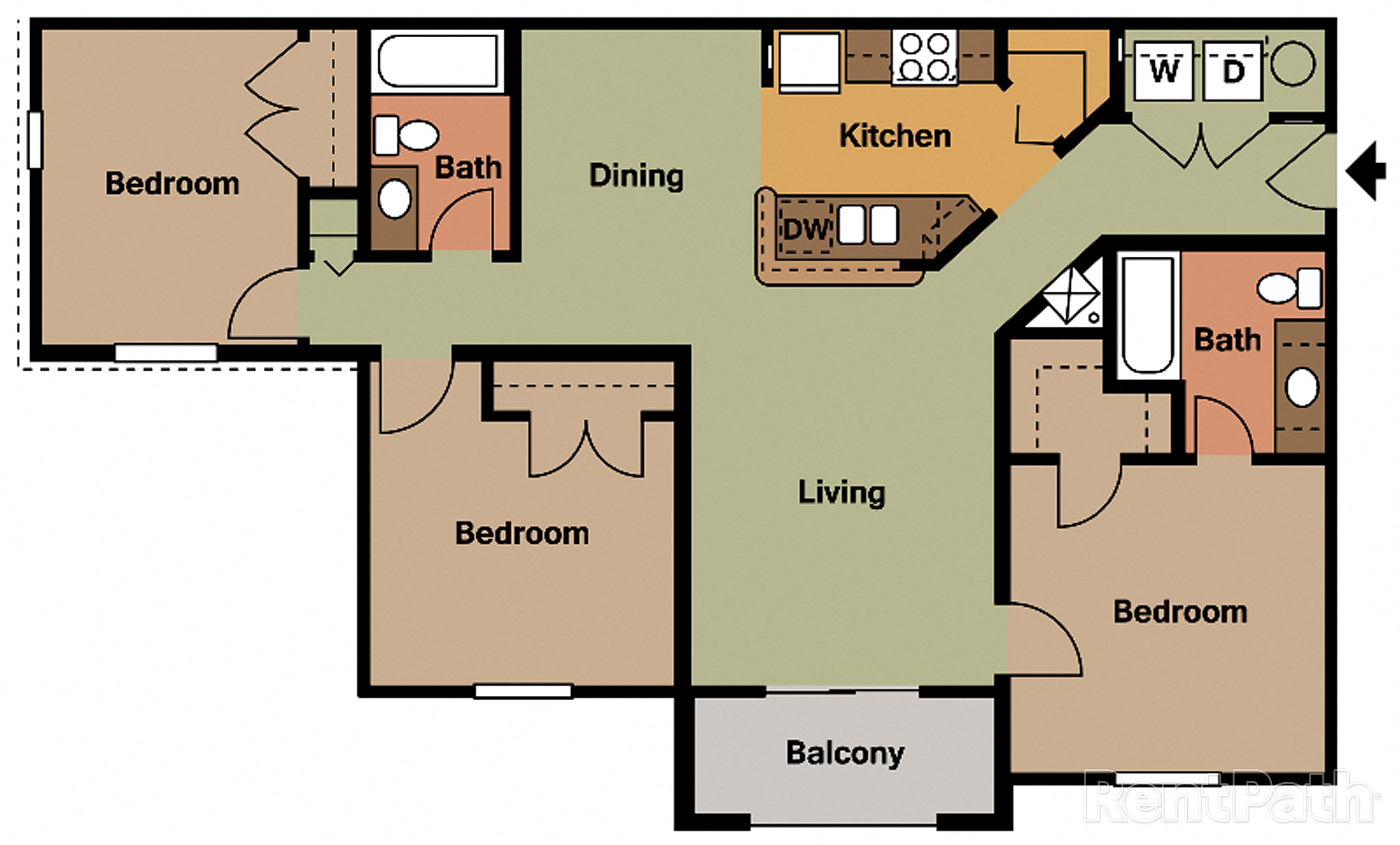 St. Marys (3 bdrm / 2 bath)
