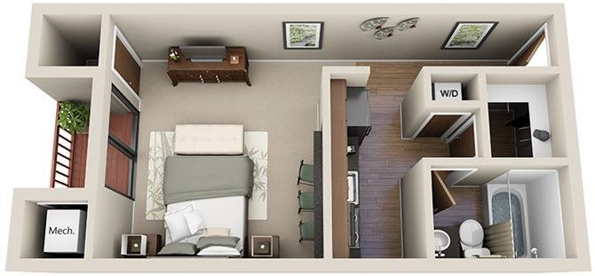 Studio Floor Plan 1