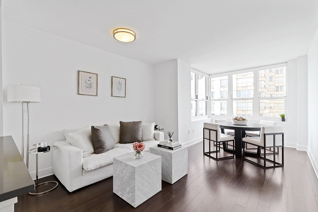 Living room with couch at 65 Bay Street, New Jersey