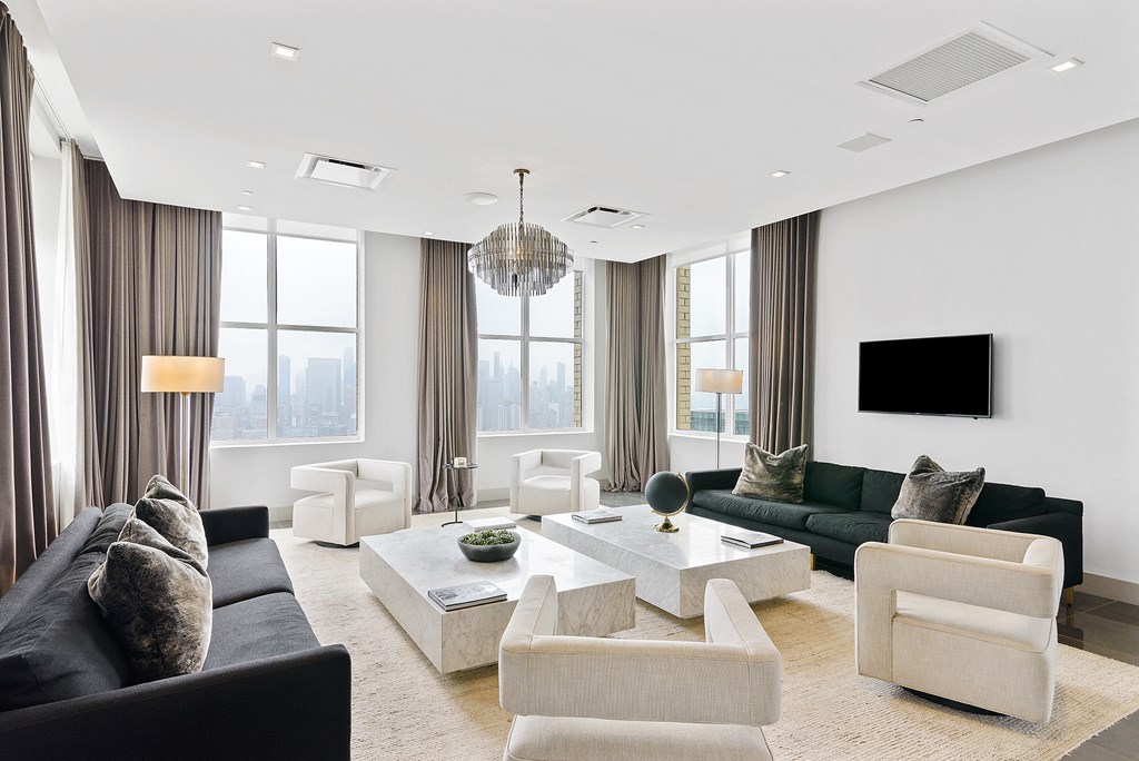 Living room at 65 Bay Street, Jersey City, NJ, 07302