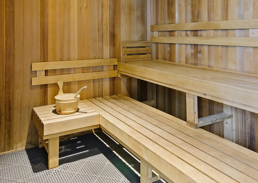 Sauna at 65 Bay Street, Jersey City