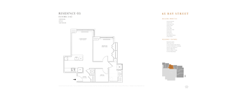 1 BR 1 BA w/ Office Res 03 & 07: FL 3 - 48