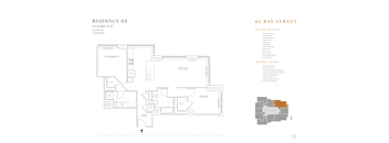 2 BR 2 BA Res 04 & 06: FL 9 - 47
