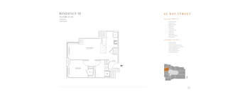 1 BR 1 BA Res 01 & 09: FL 8 - 44