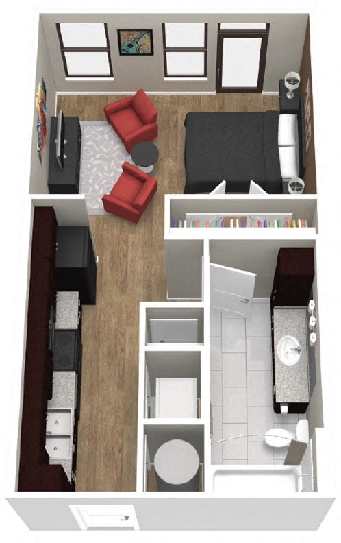 The Birmingham Floor Plan at Artisan on 18th, Nashville, TN