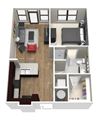 The Abbott Floor Plan at Artisan on 18th, Nashville, TN, 37203