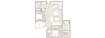 Bimini Floor Plan at Berkshire Lauderdale by the Sea, Ft. Lauderdale, FL, 33308