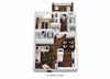 1 Bed 1 Bath Floor Plan 1 Bed 1 Bath Floor Plan at Westpark Townhomes, Indiana, 46214