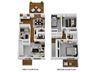 3 Bed 1.5 Bath Floor Plan 3 Bed 1.5 Bath Floor Plan at Westpark Townhomes, Indianapolis, IN, 46214