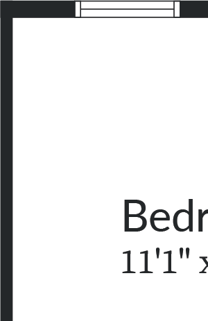 1 BR 1 BA Den