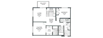 2 bed, 2 bath, spacious, modern units with balcony views