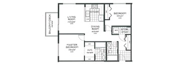 2 bed, 2 bath, luxury, upscale, apartments with balconies