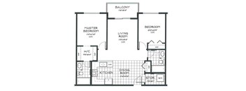 2 bed, 2 bath, spacious apartments with balcony access at Beacon Heights Apartments in Calgary, AB
