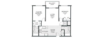 2 bed, 2 bath, modern apartments with balcony access at Beacon Heights Apartments in Calgary, AB