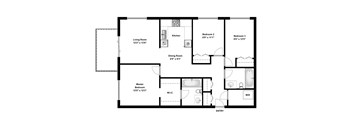 3 bed, 2 bath, high end units with balcony views at Beacon Heights Apartments in Calgary, AB