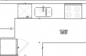 Two bedroom, two bathroom apartment layout at Brookbanks Apartments in Toronto, ON