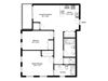 Two bedroom, two bathroom apartment layout at Rittenhouse Place in Kitchener, ON