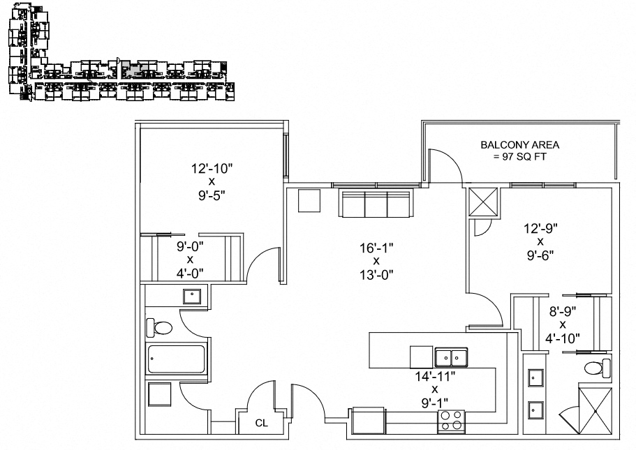 Floor Plans of The Conservatory in Kelowna, BC