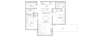 2 Bed 2 Bath - (1820) A